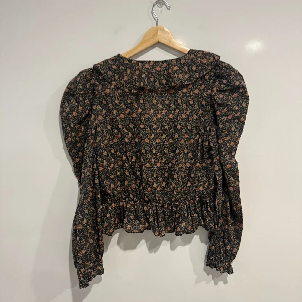 Christy Dawn The Genevieve Blouse Floral Puff Sleeve Top